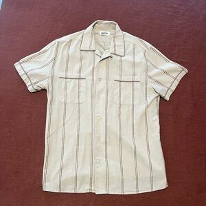 Taylor Stitch Tulum Shirt in brown stripe